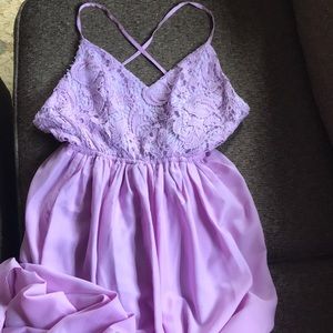 Lavender Maxi Dress size small NEVER WORN!